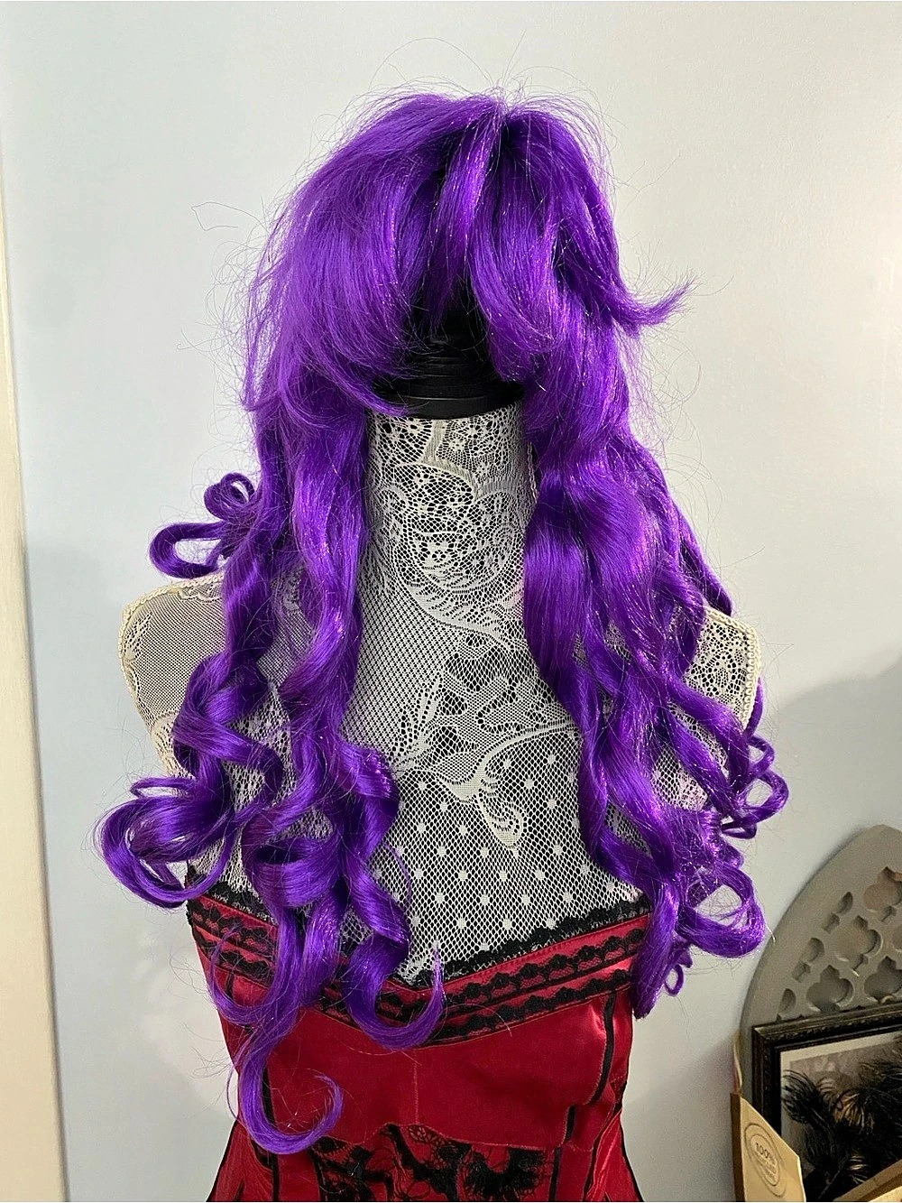 Spirit Halloween Purple Curls Purple Curly Wig